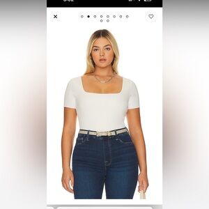 Good american SCUBA SQUARE NECK BODYSUIT 4XL